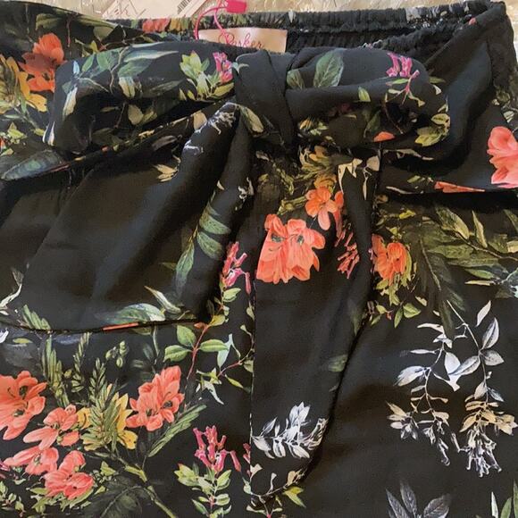 NWT PARKER PRINT SMOCKED TIE WAIST MINI SKIRT - Picture 5 of 13